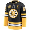 Män Ishockey Boston Bruins tröja Fanatics Premium 100th Anniversary Brad Marchand 2024-25 Svart Tredje